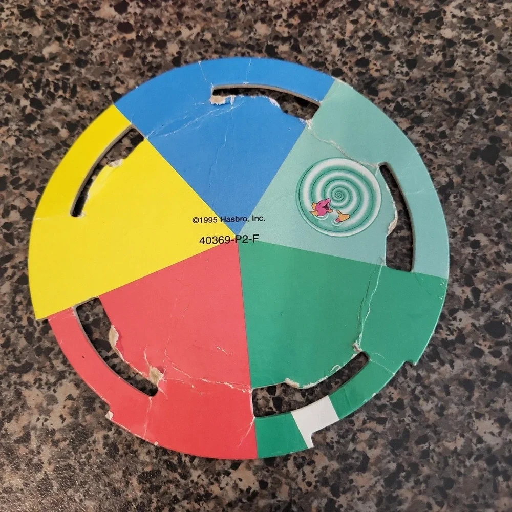 Vintage Playskool Slide 'N Ride Complete Preschool Board Game Color Counting